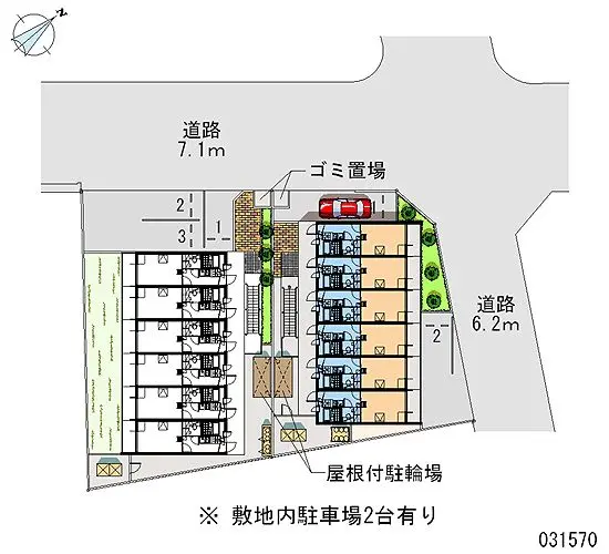 ★手数料０円★西宮市津門大箇町　月極駐車場（LP）